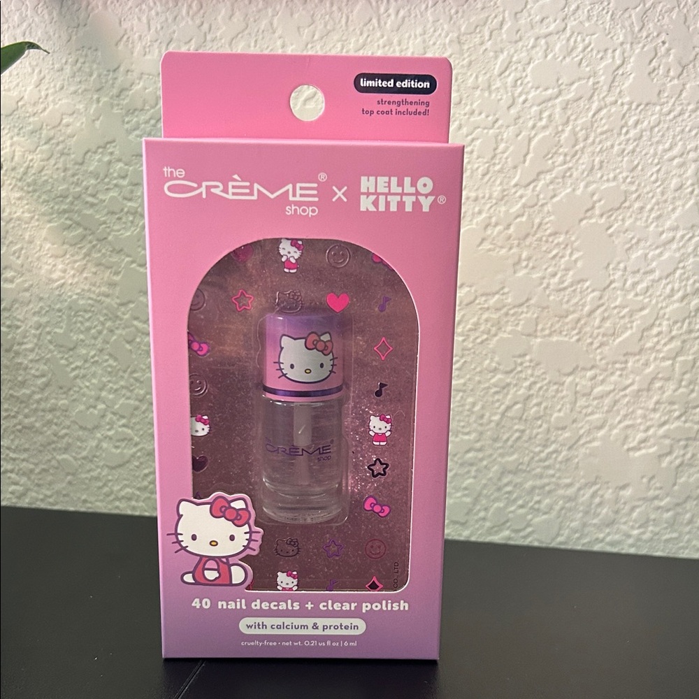 The Creme Shop x Hello Kitty Nail Decals & Clear Polish